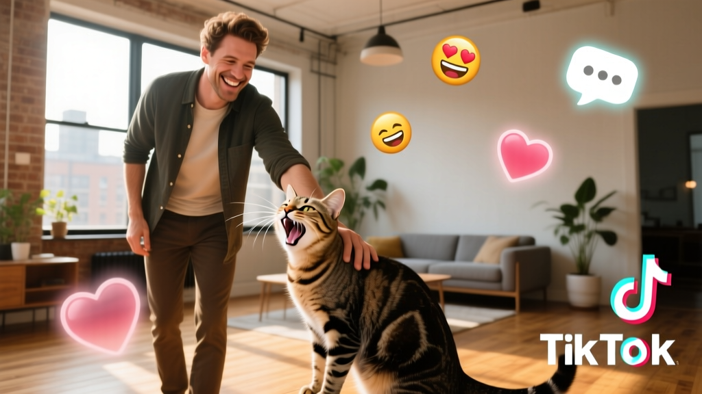 Man Teaches Cat Named Cooter to Laugh, and TikTok Fans Go Wild