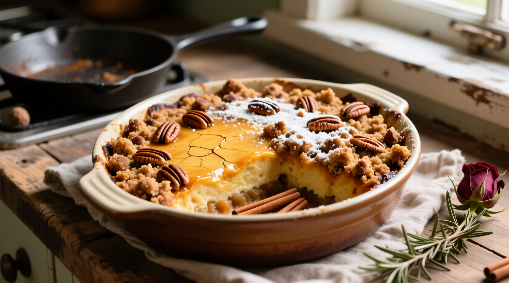 Sweet Potato Casserole mit Pekannuss-Topping: Tradition & Technik
