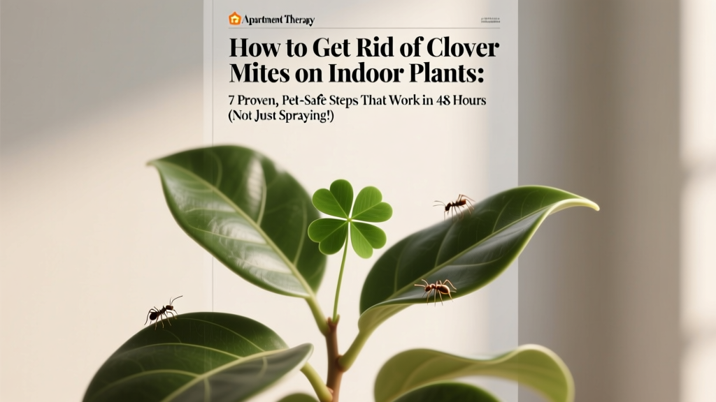 Clover Mites on Indoor Plants: 7 Pet-Safe Fixes