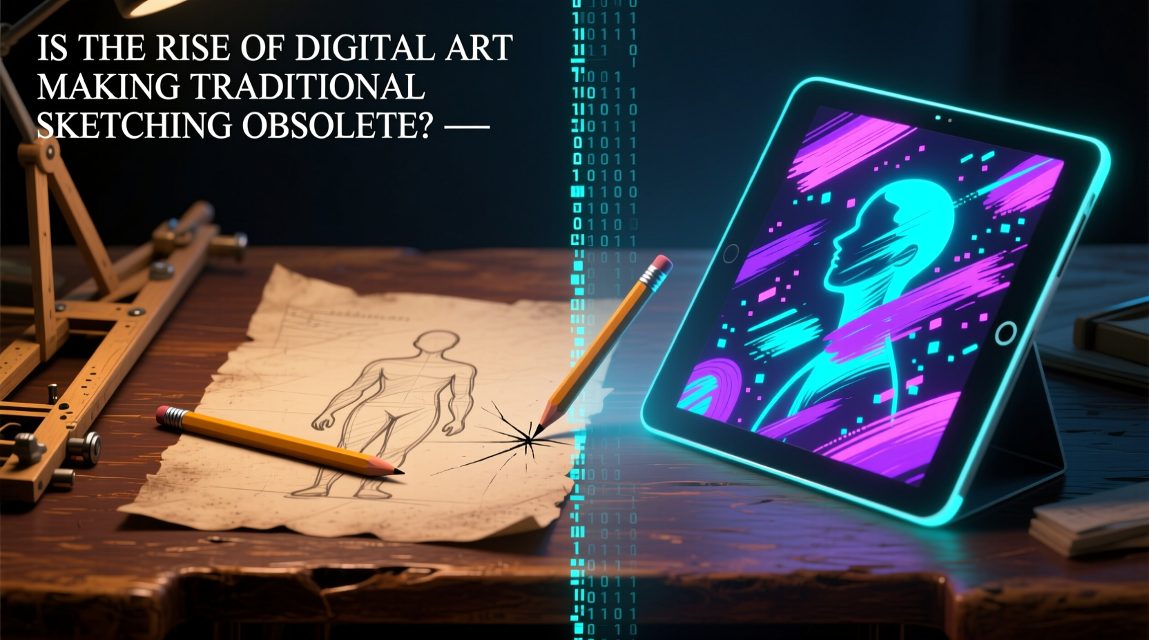 is the rise of digital art making traditional sketching obsolete