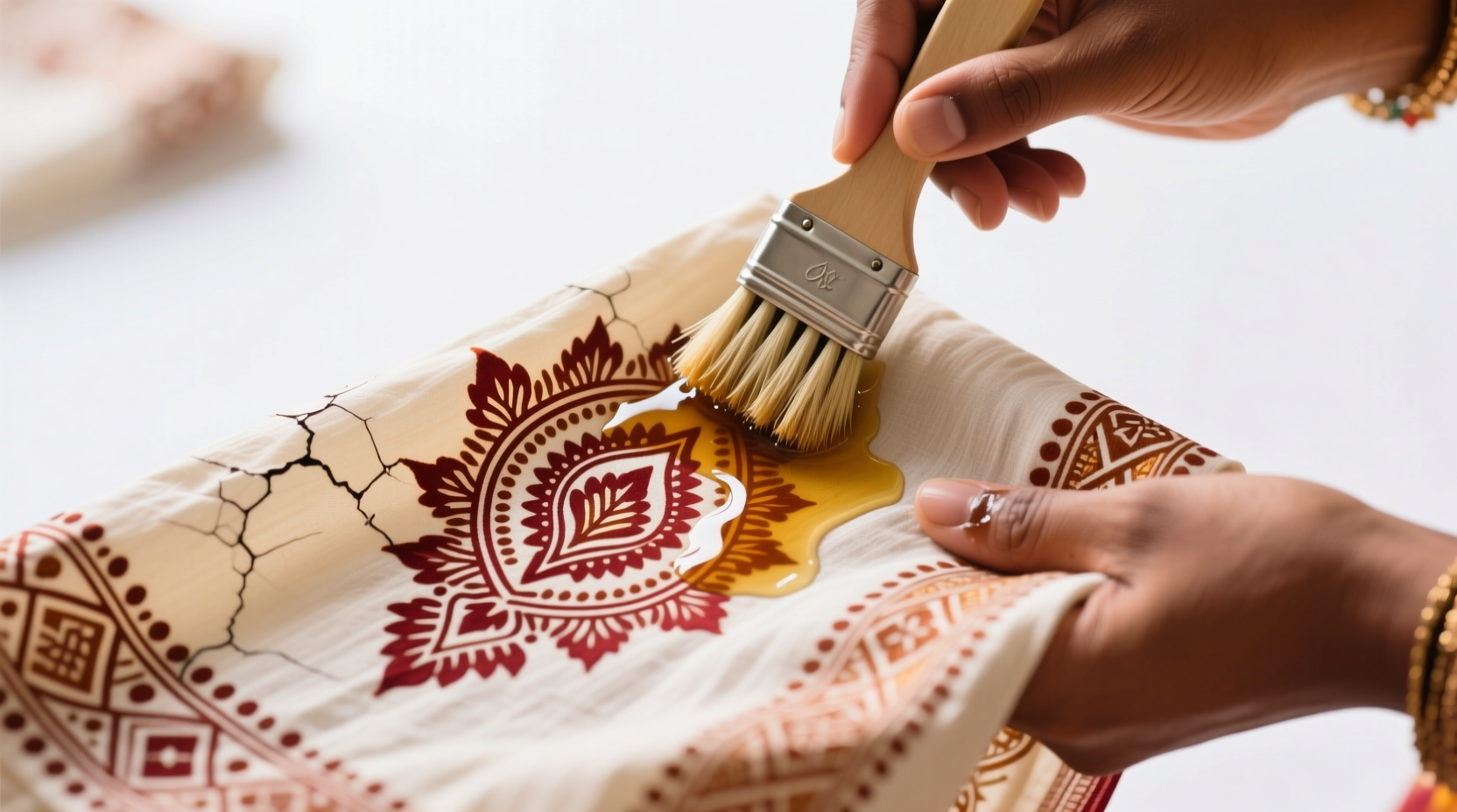 how to remove dried henna from cotton sarongs