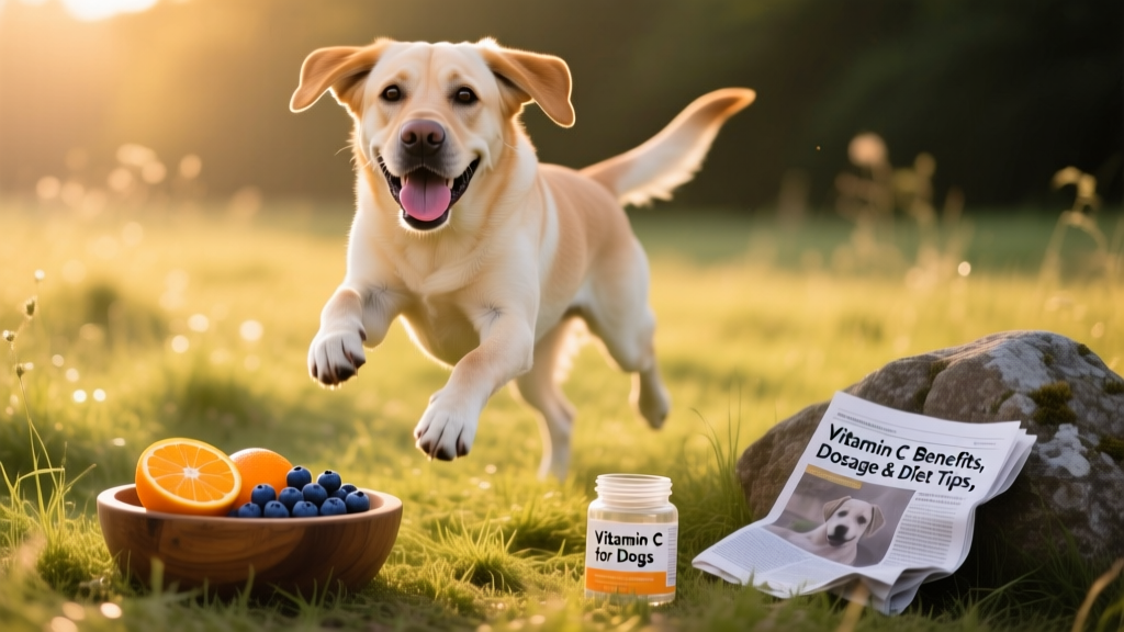A happy, healthy dog outdoors, illustrating overall wellness