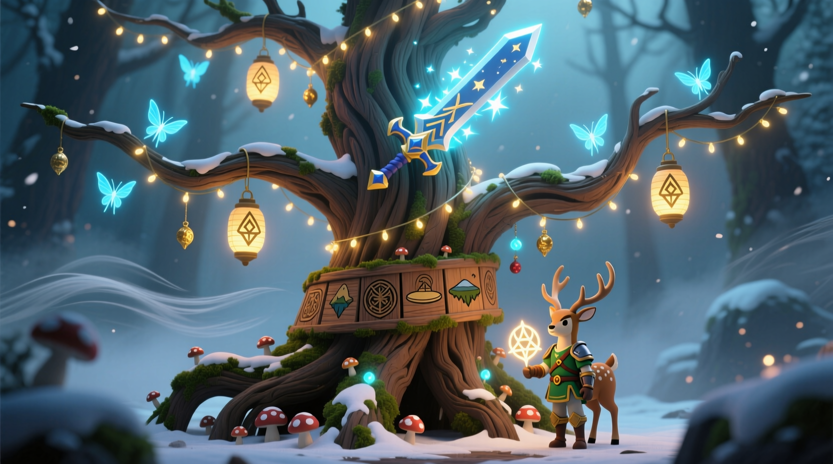 how to create a themed christmas tree based on your favorite game