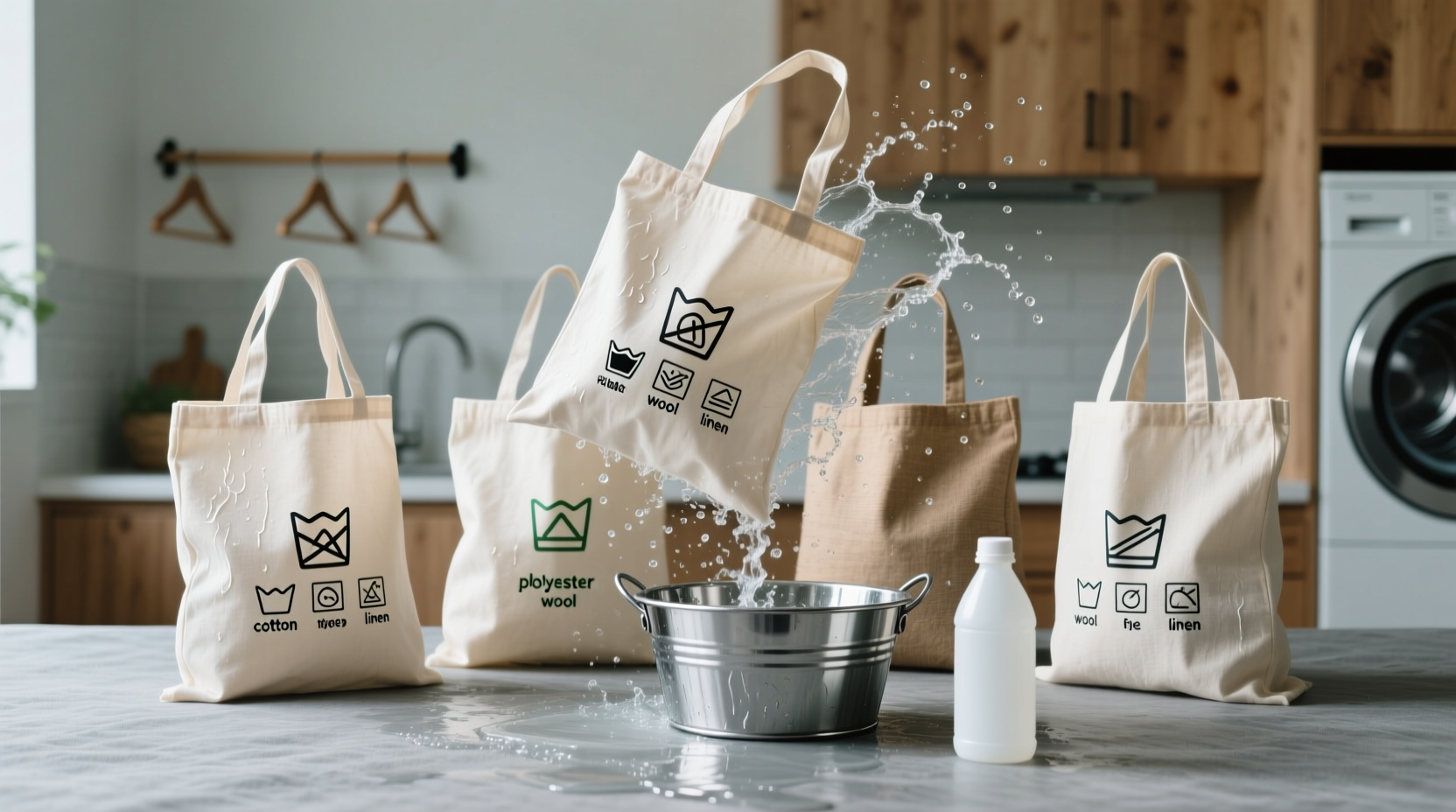 how to sanitize reusable grocery bags used for laundry