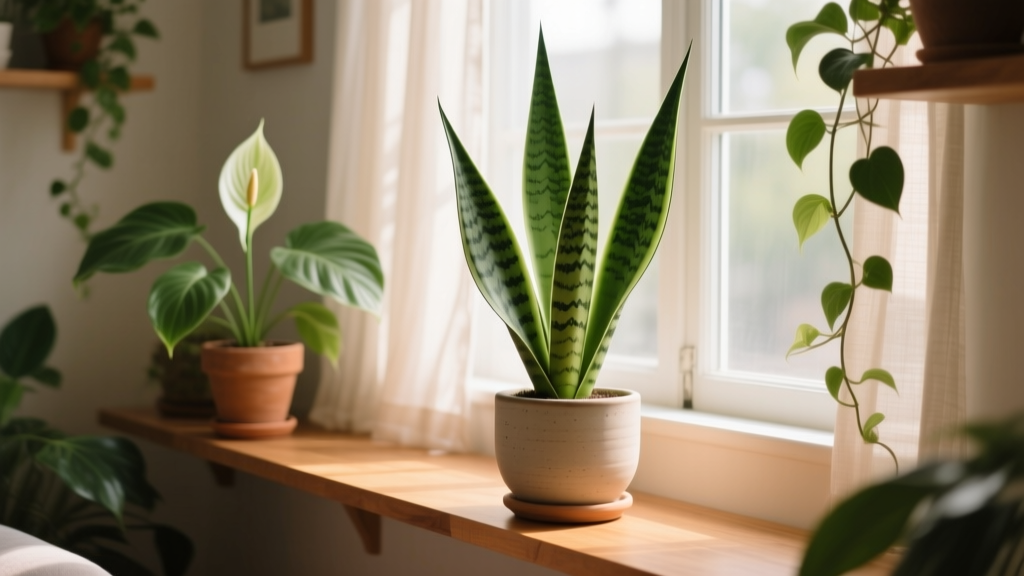 Non-Flowering Snake Plants Thrive in Low Light