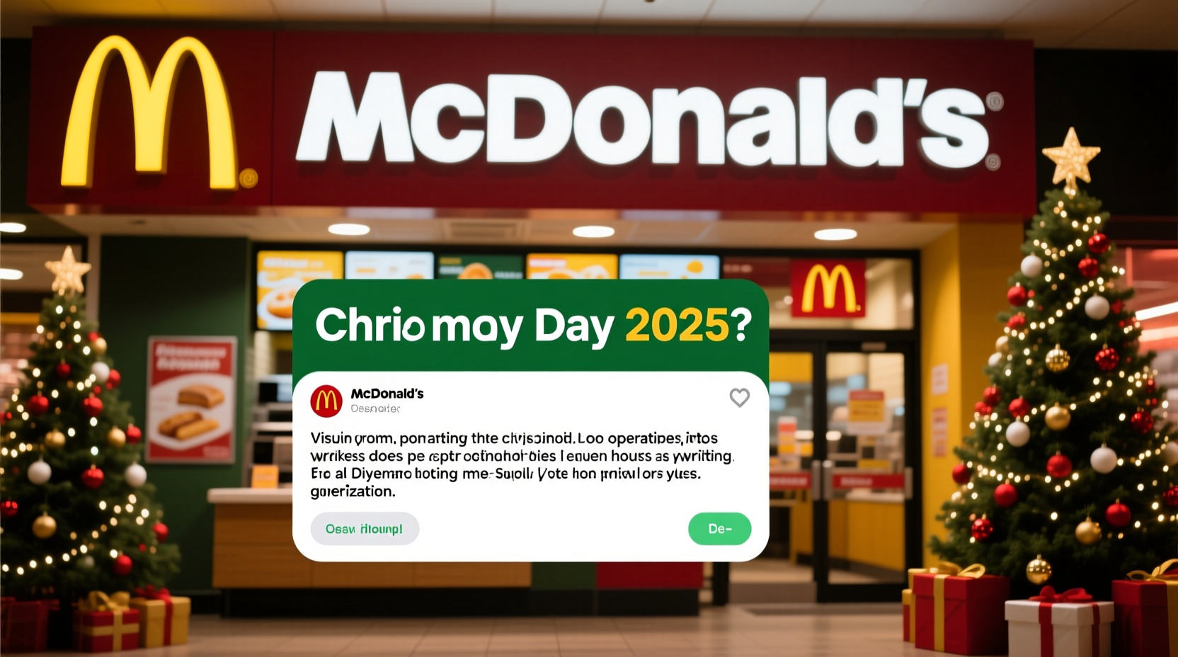is mcdonalds open christmas day
