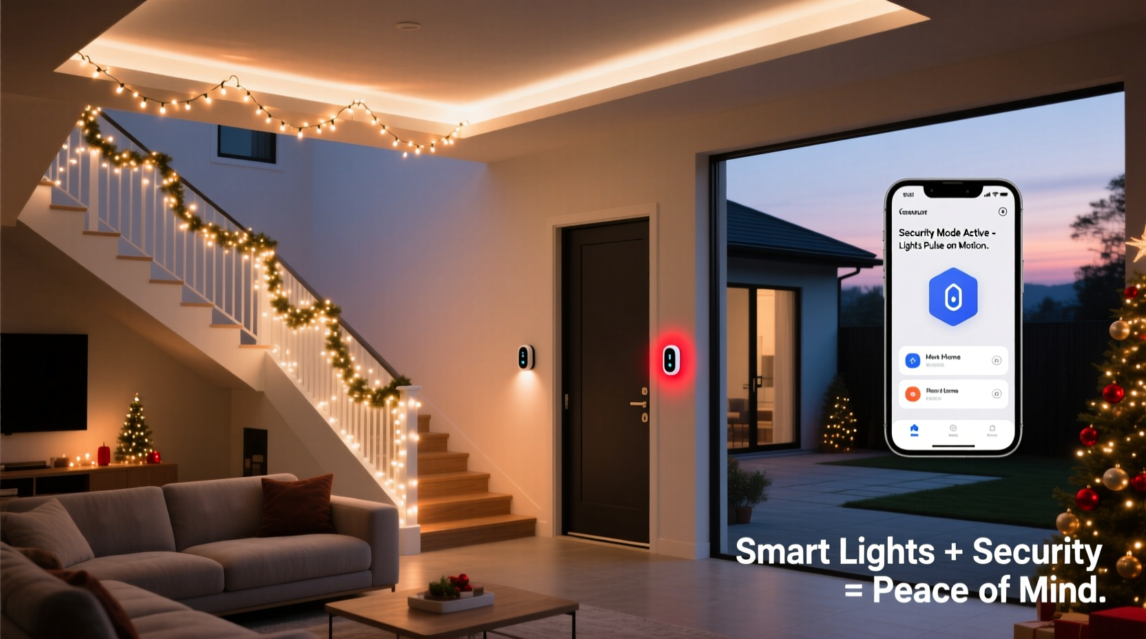 how to integrate christmas lights into smart home security routines