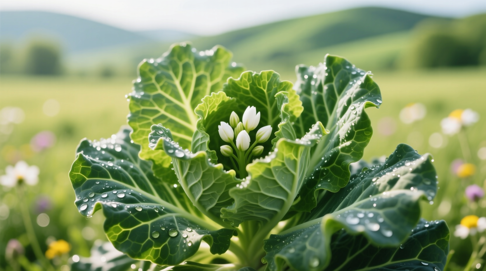 blooming kale