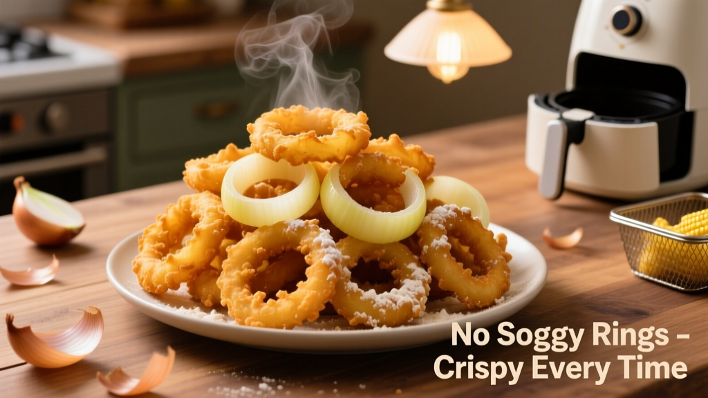Crispy Air Fryer Onion Rings (No Soggy Rings!)