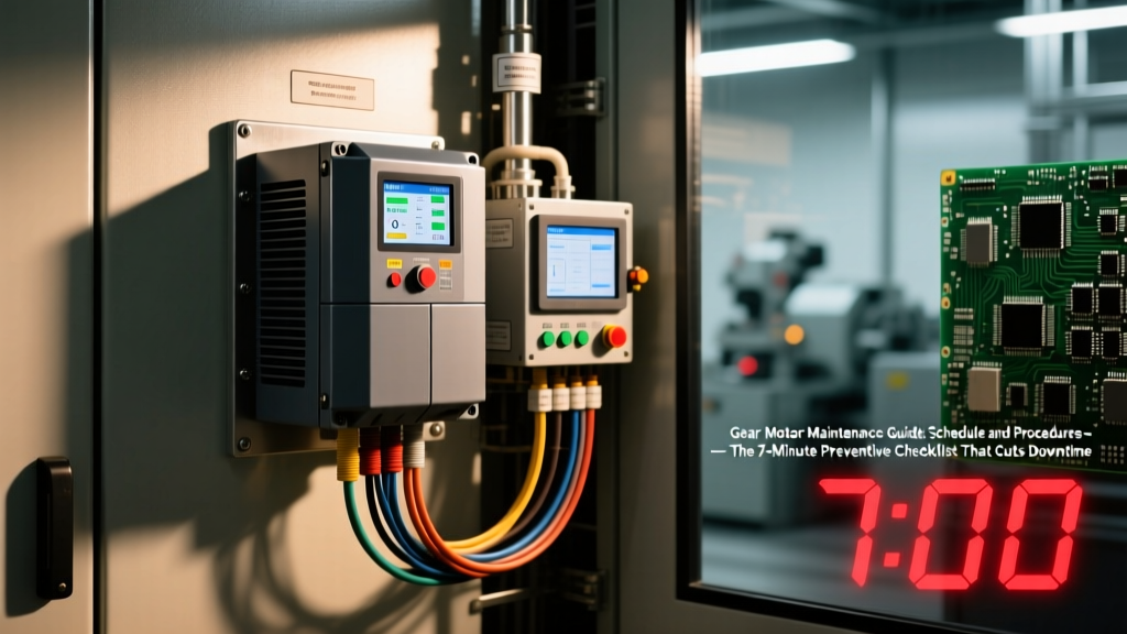 Gear Motor Maintenance: 7-Minute Checklist Cuts Downtime 63%
