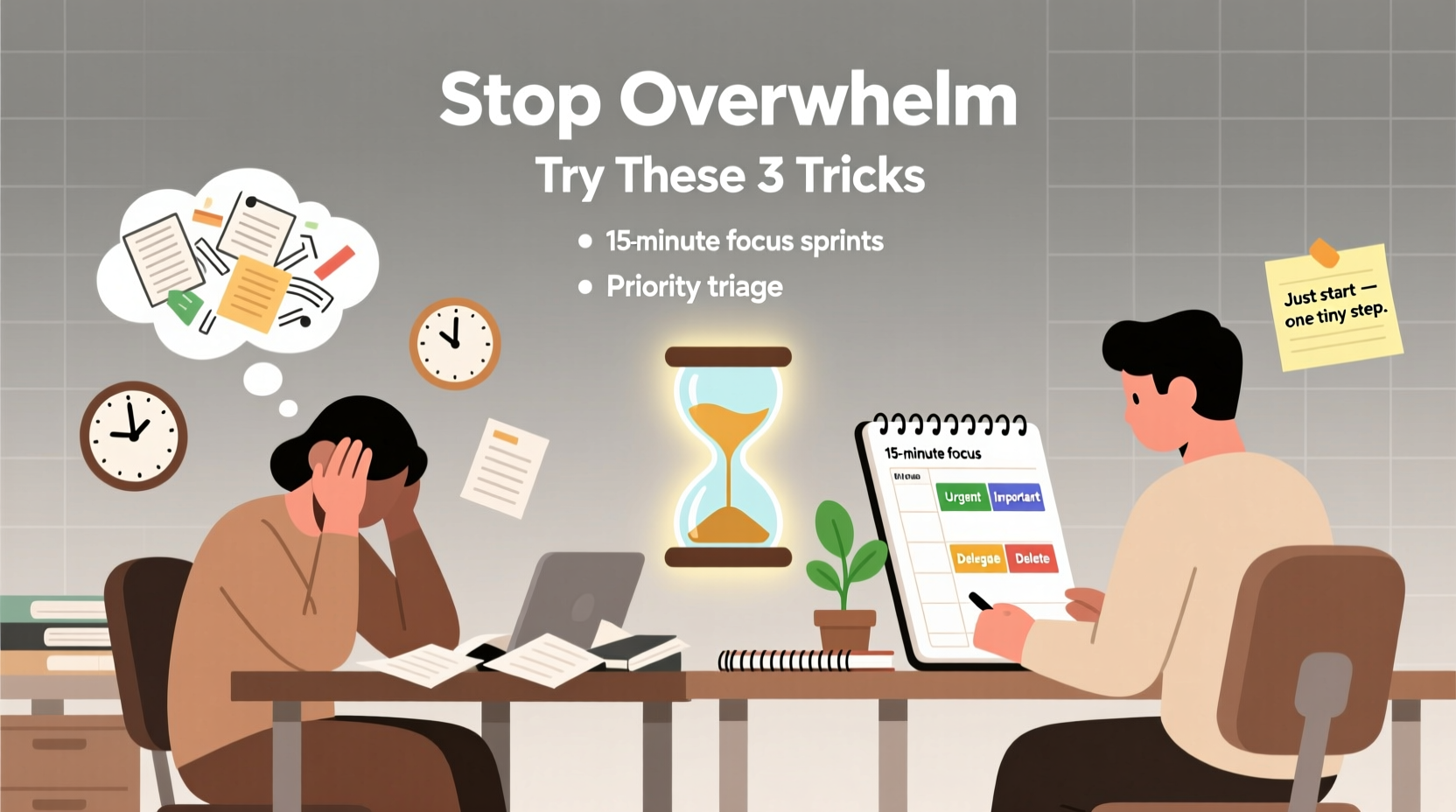 how to stop procrastination when you feel overwhelmed simple psychological tricks