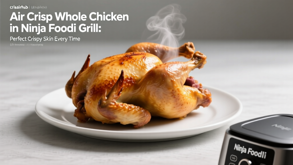 Crispy Whole Chicken in Ninja Foodi Grill