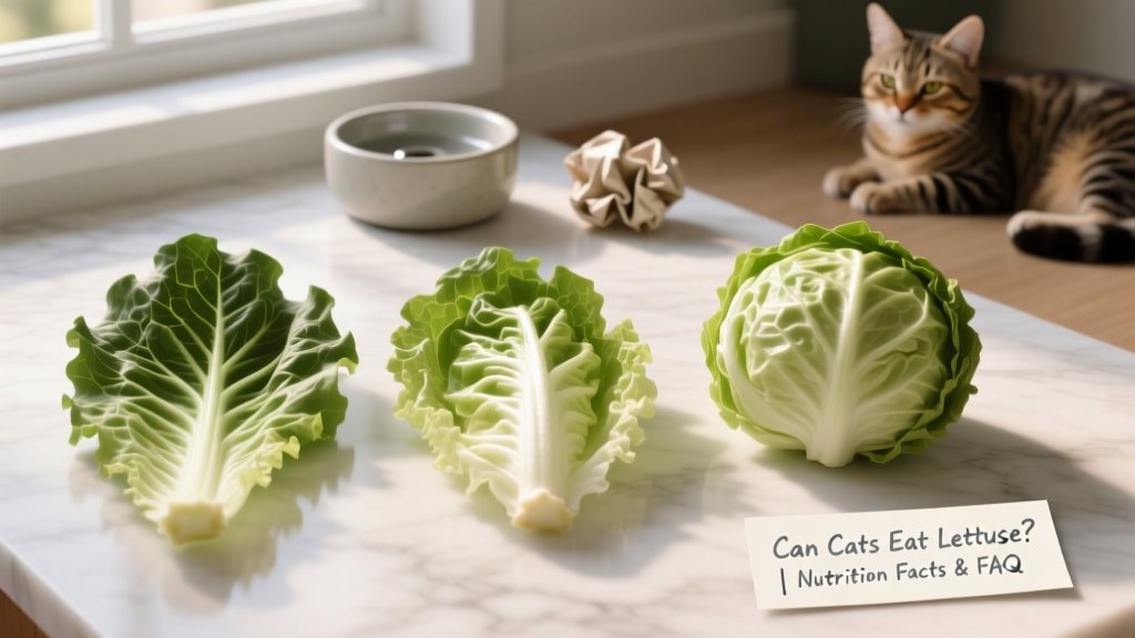 Side-by-side comparison of romaine, butterhead, and iceberg lettuce leaves on a clean white surface
