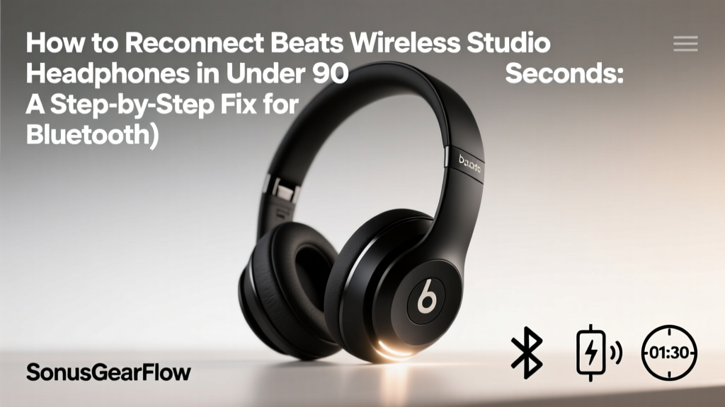 How To Reconnect Beats Wireless Studio Headphones (2026)