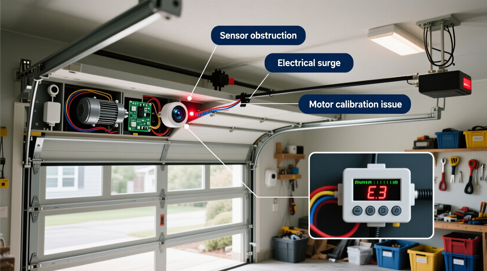 why does my garage door open by itself potential glitches and fixes