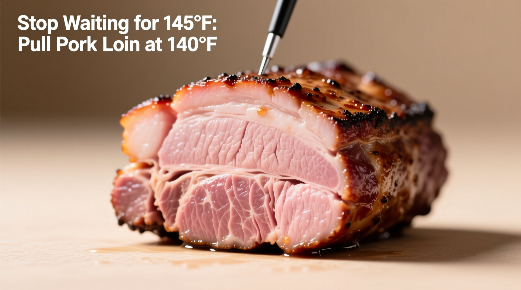 stop waiting for 145 f pull pork loin at 140 f