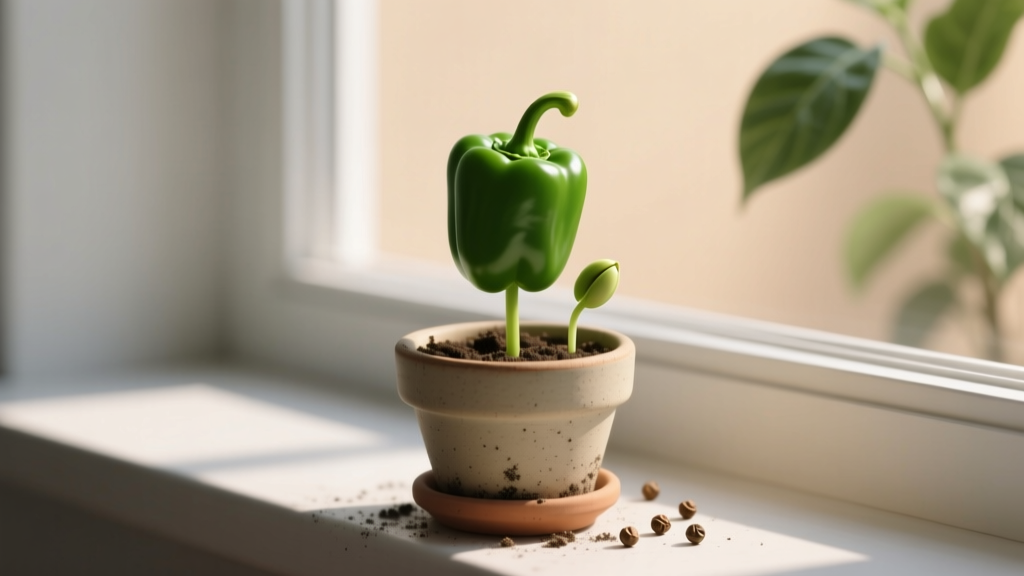 Sweet Pepper Seeds Indoors in Low Light (2026)