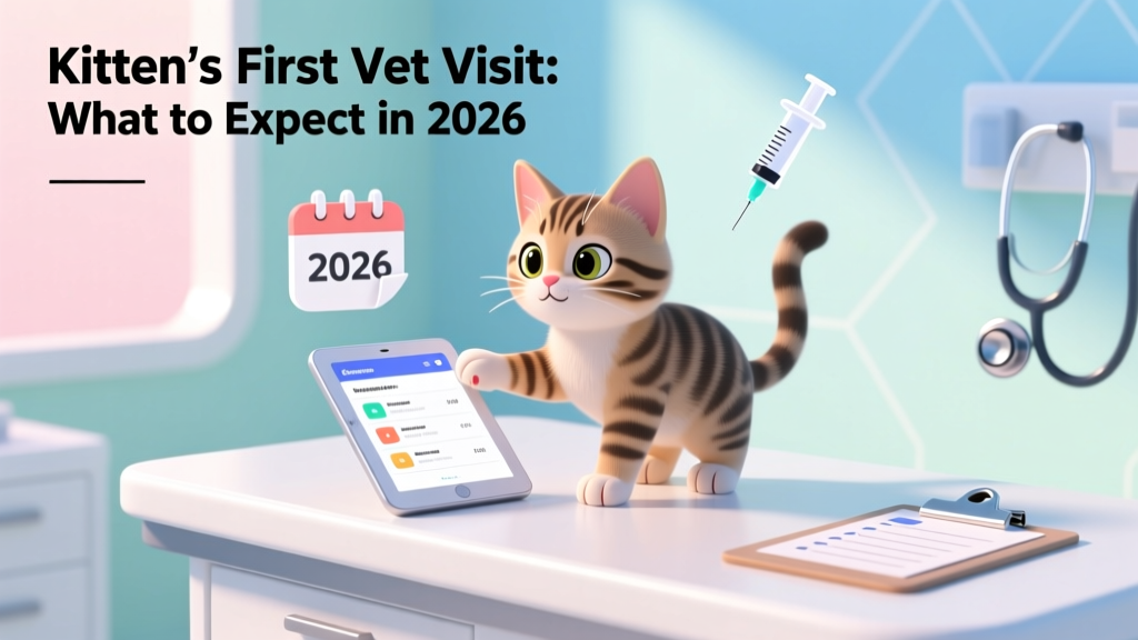Kitten's First Vet Visit: What to Expect in 2026