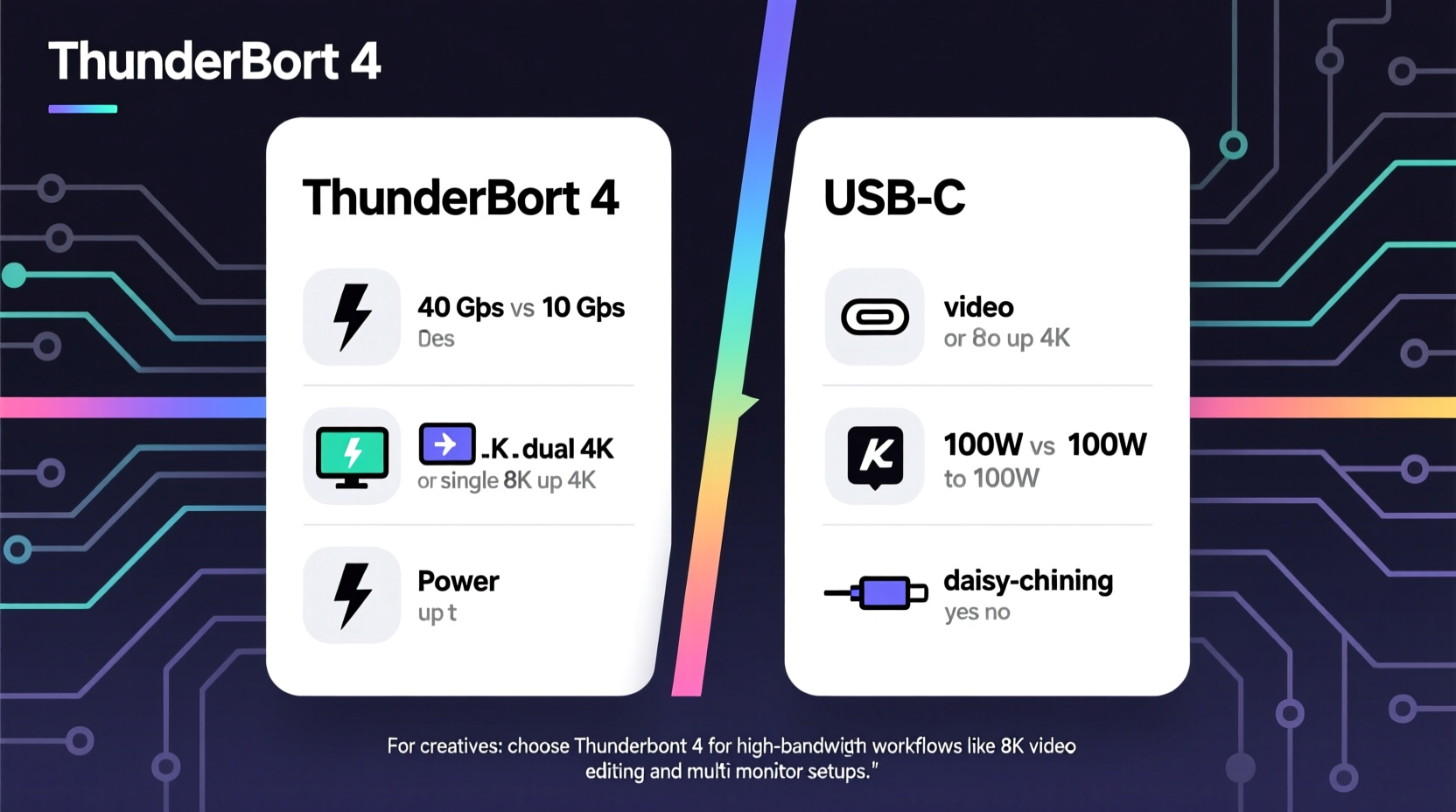 thunderbolt 4 vs usb c differences explained for creatives