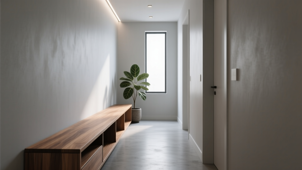 Long Entryway Benches for Narrow Hallways