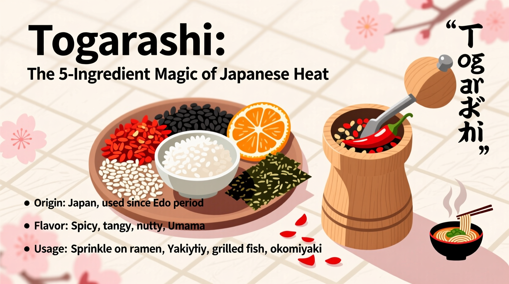 what is togarashi seasoning and how to use it