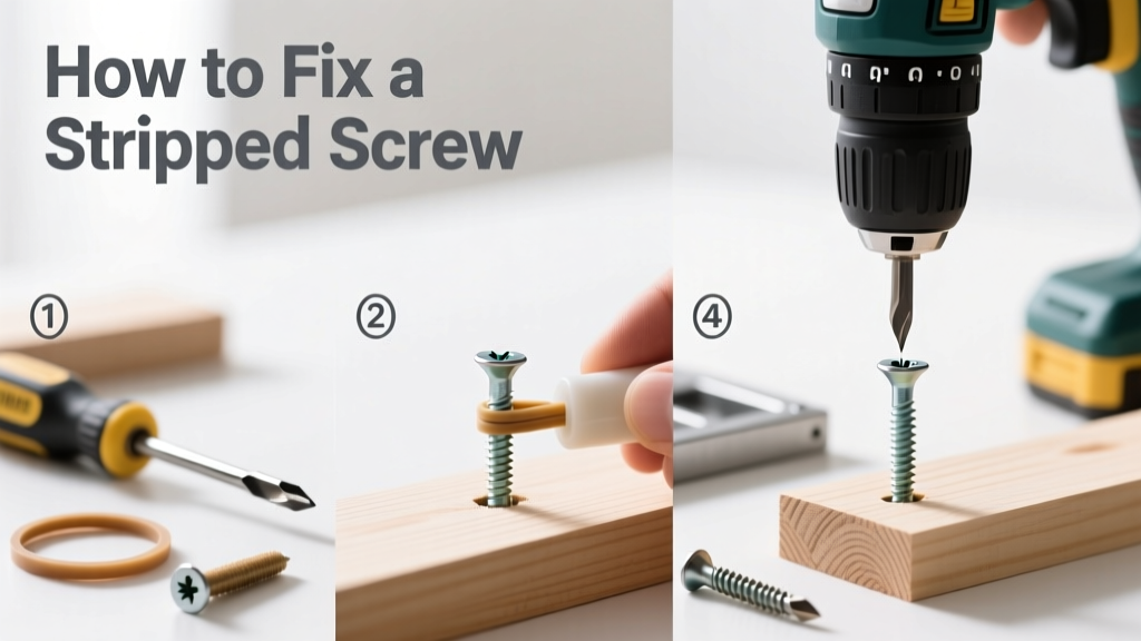 How to Fix a Stripped Screw in Wood or Metal