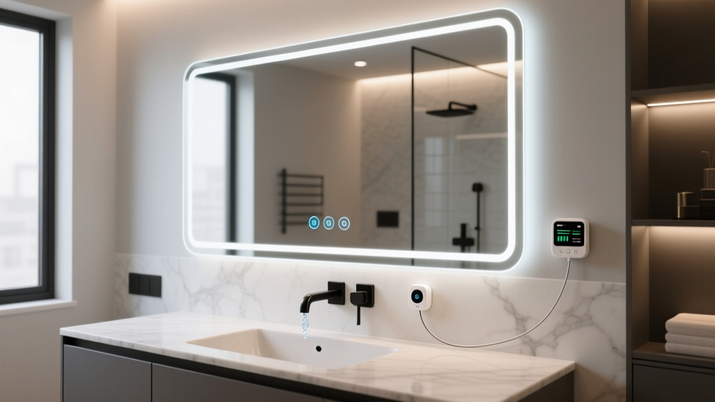 Smart Bathroom Mirrors, Sensors & Water Leak Monitoring