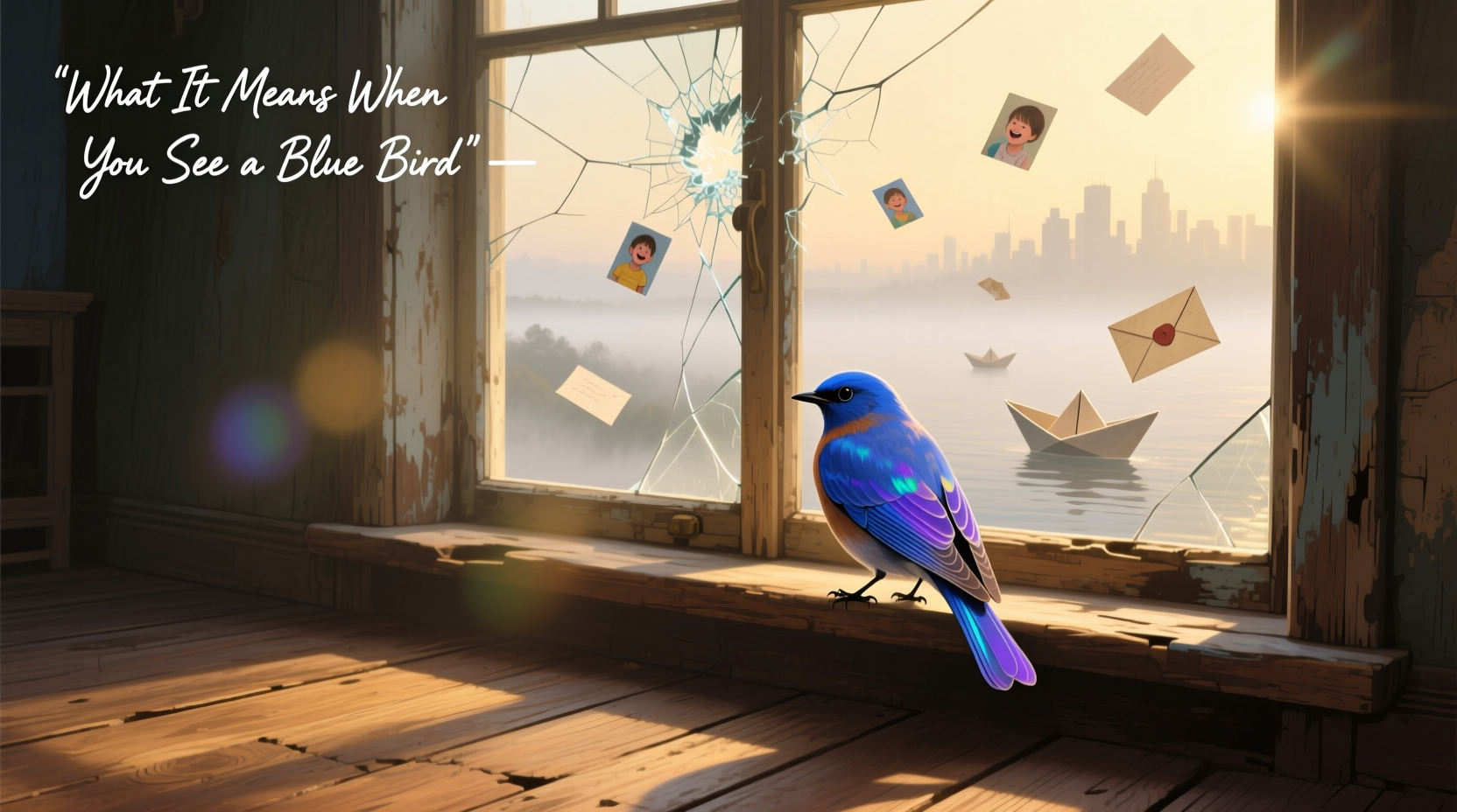 what does it mean when you see a blue bird