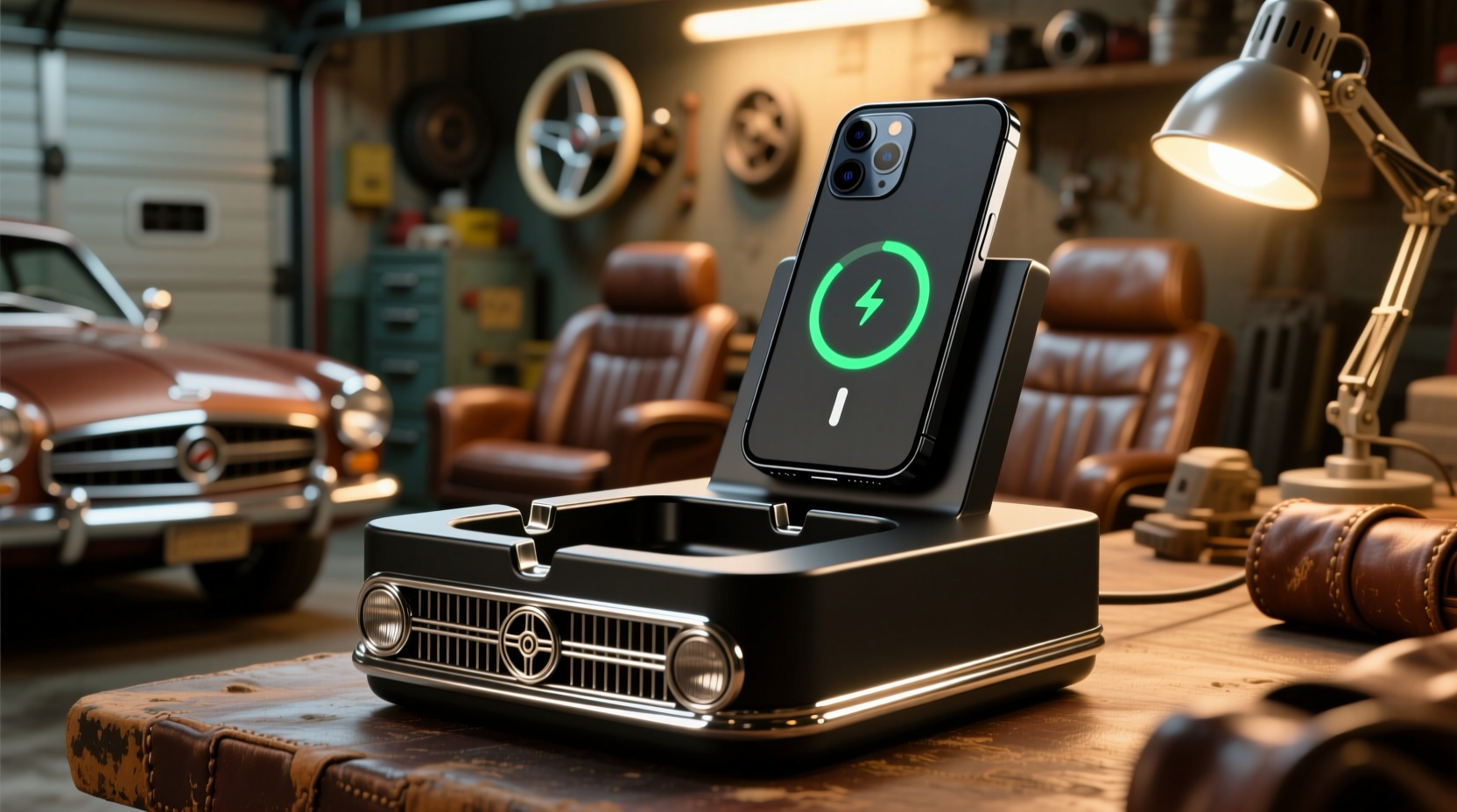 turn your cars ashtray into a smartphone dock