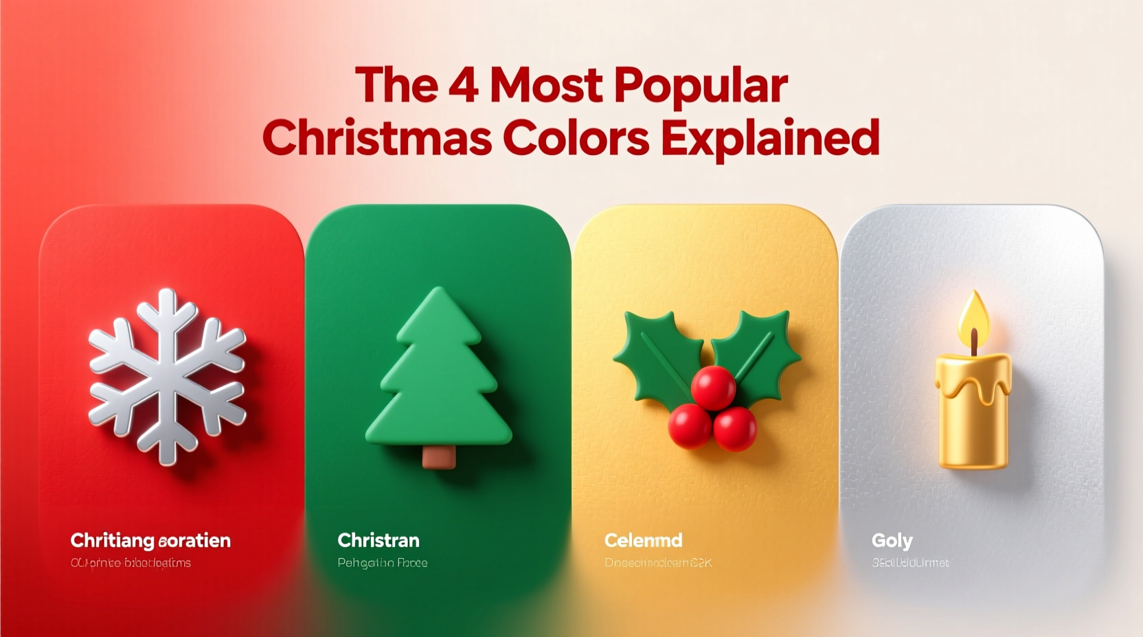 what are the 4 most popular christmas colors