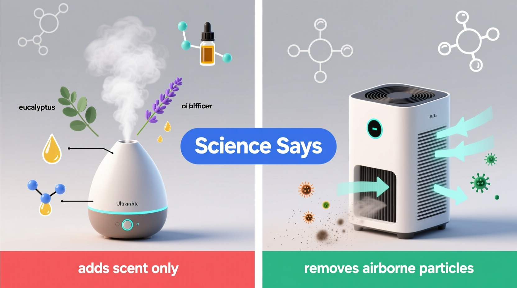 do essential oil diffusers purify air or just add scent science says