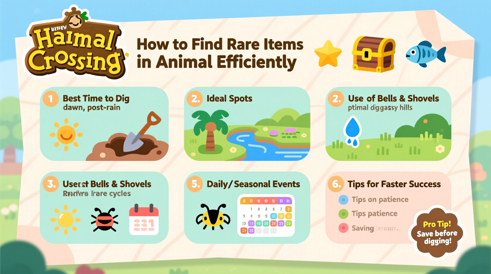 how to find rare items in animal crossing efficiently