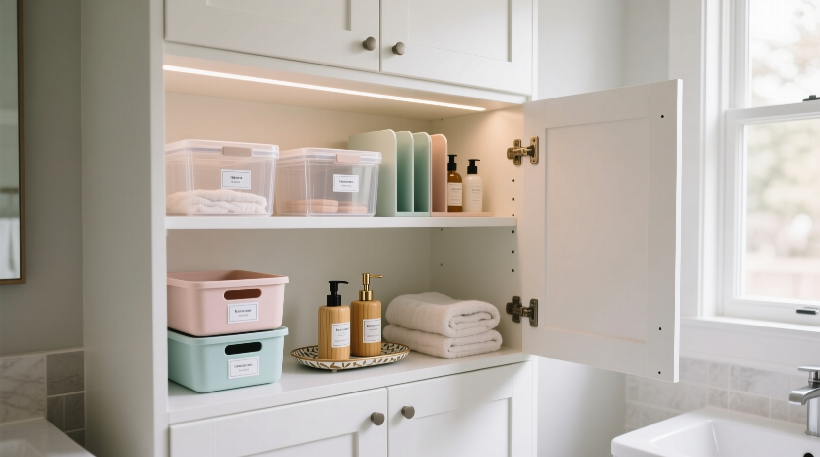 bathroom cabinets organizing ideas