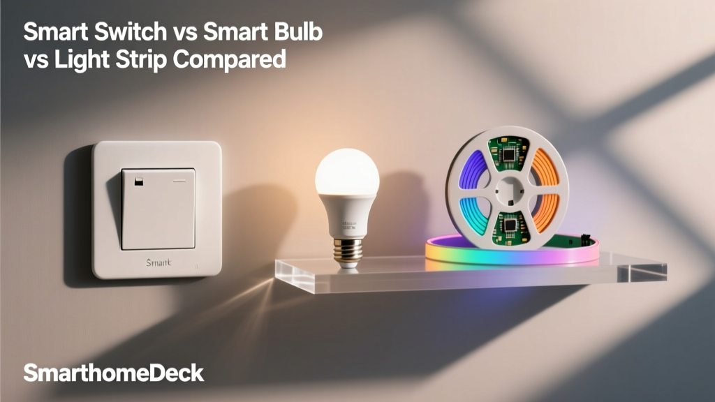 Smart Switch vs Smart Bulb vs Light Strip Compared