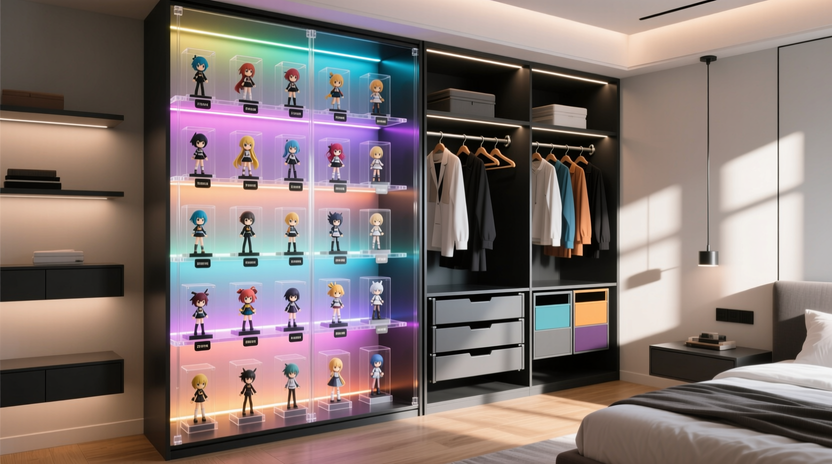 closet organization tips for figures outfits