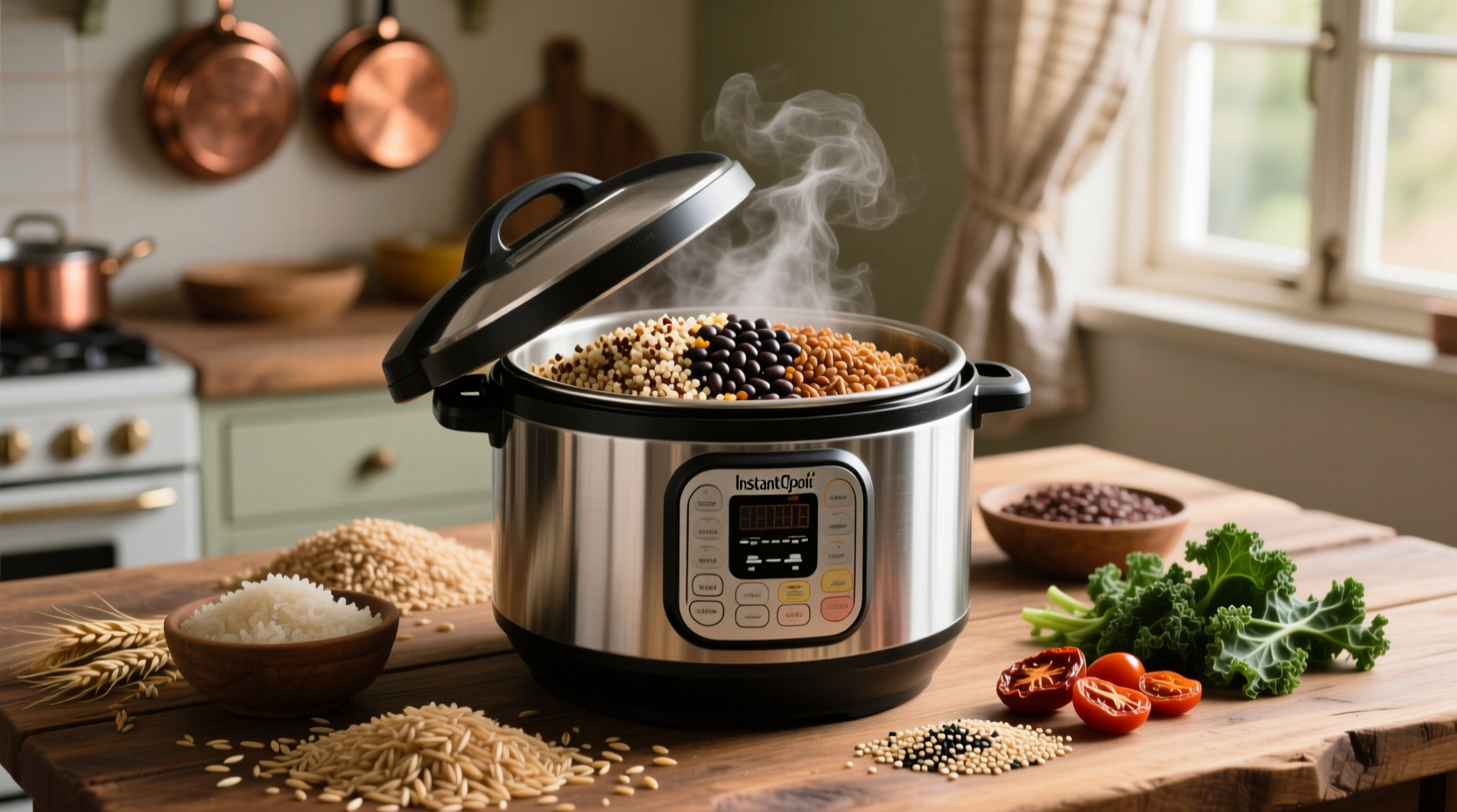 instant pot rice and whole grains