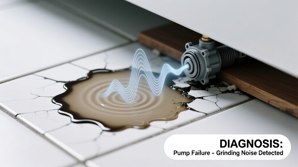 Water Stain on Floor Making Grinding Noise: Quick Diagnosis