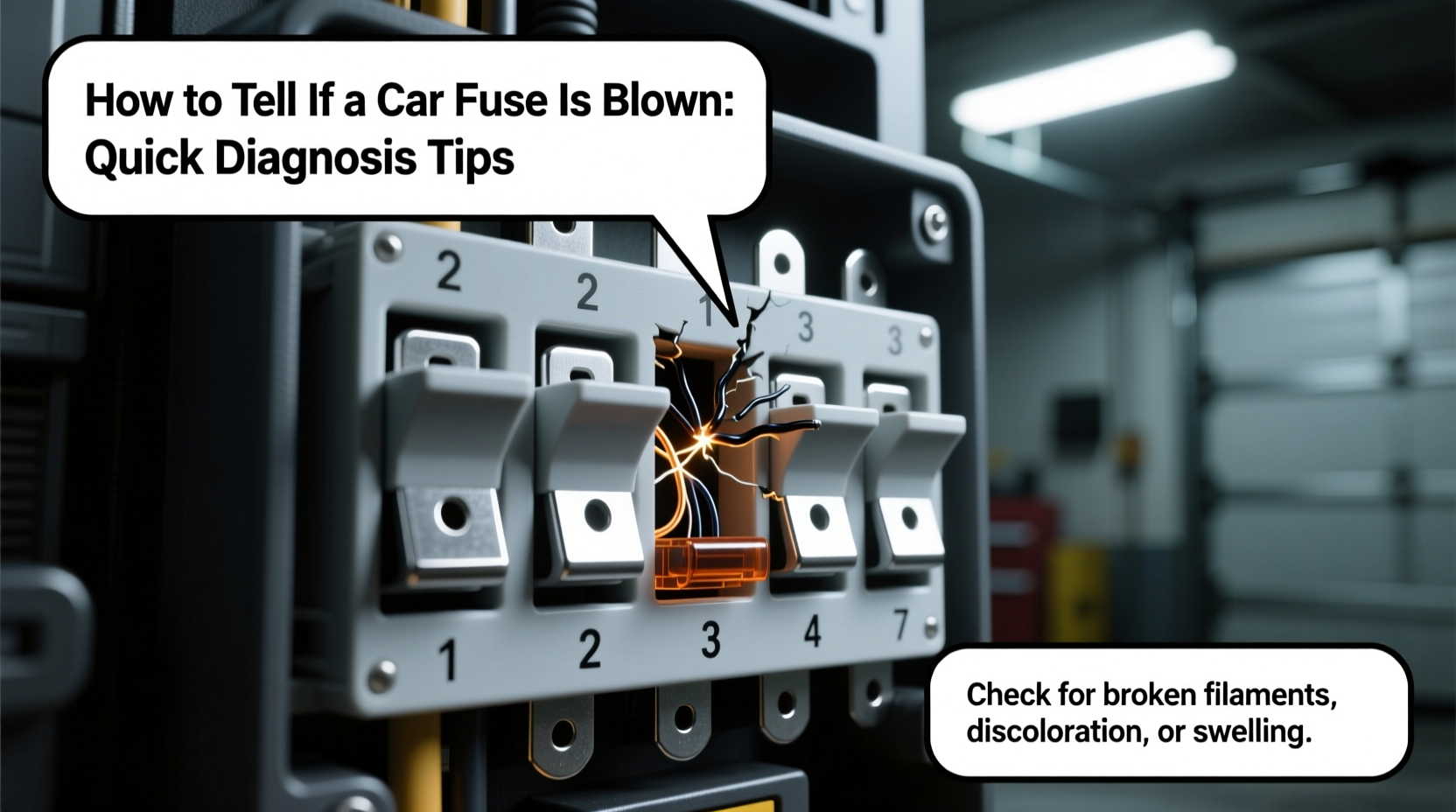 how do i know if a car fuse is blown