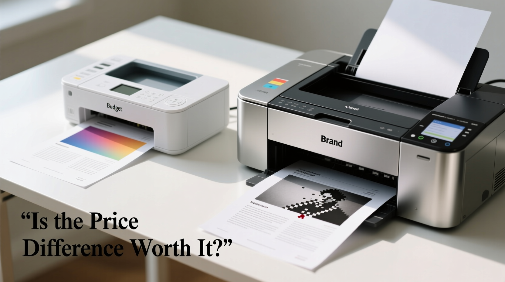 budget printer vs expensive brand is print quality really different