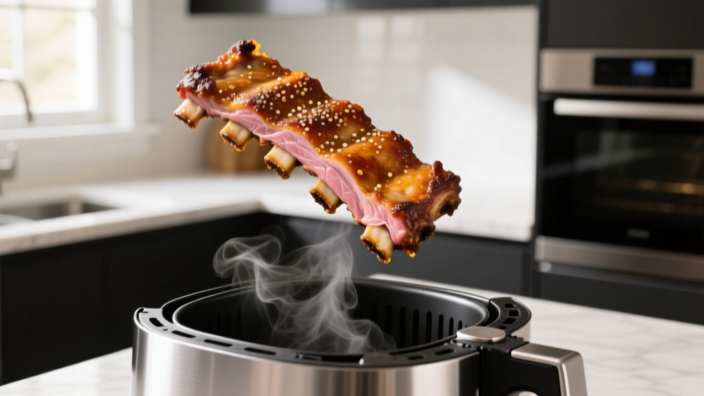 Crispy Boneless Ribs in the Air Fryer (15 Min!)