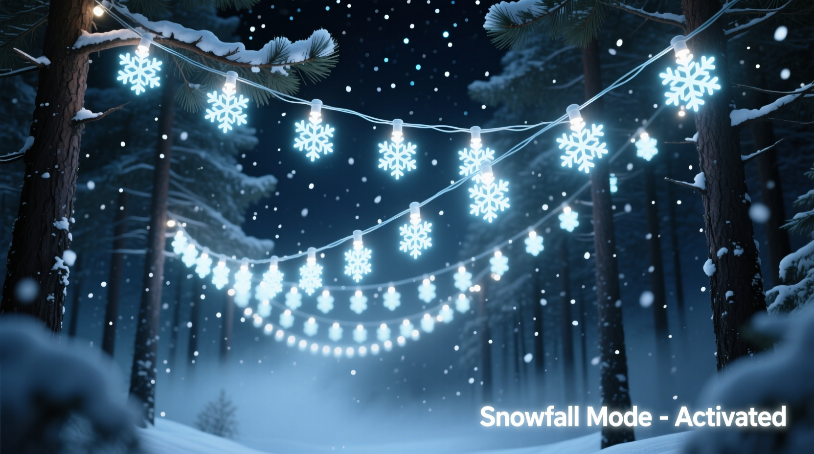 programmable christmas lights can you time them to mimic falling snow