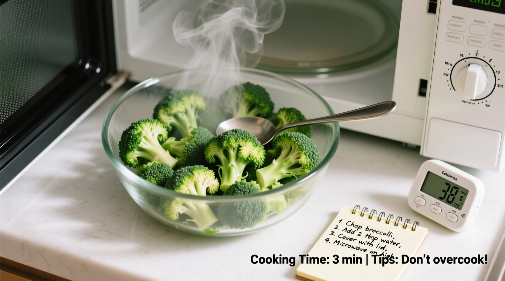 how to cook broccoli in the microwave