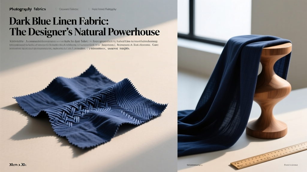 Dark Blue Linen Fabric: The Designer’s Natural Powerhouse