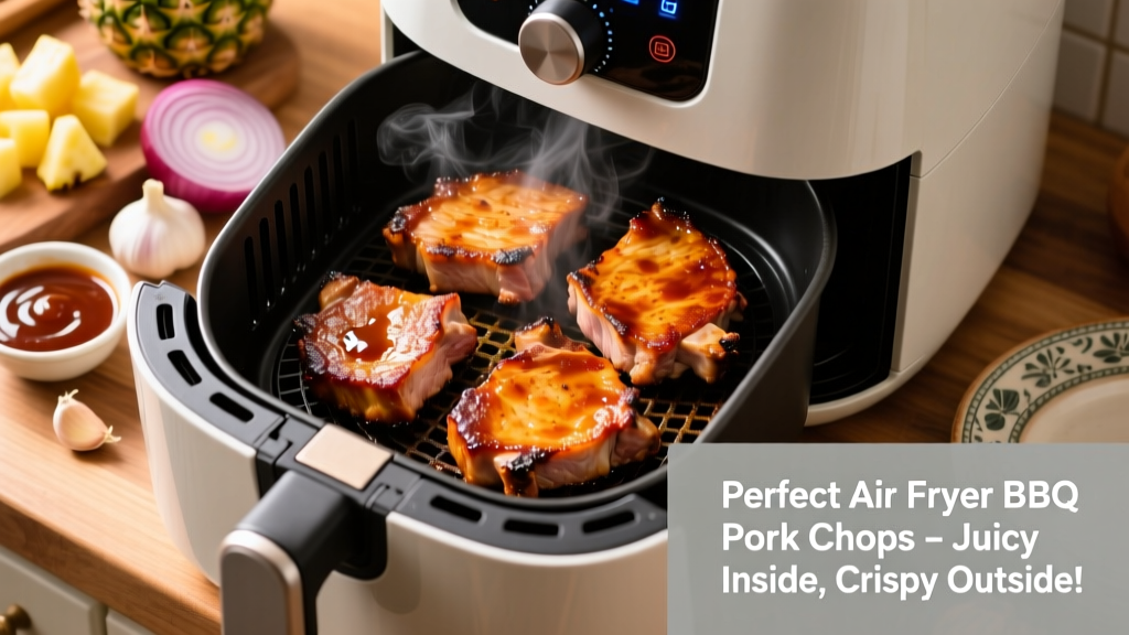 Crispy Juicy BBQ Pork Chops in Air Fryer