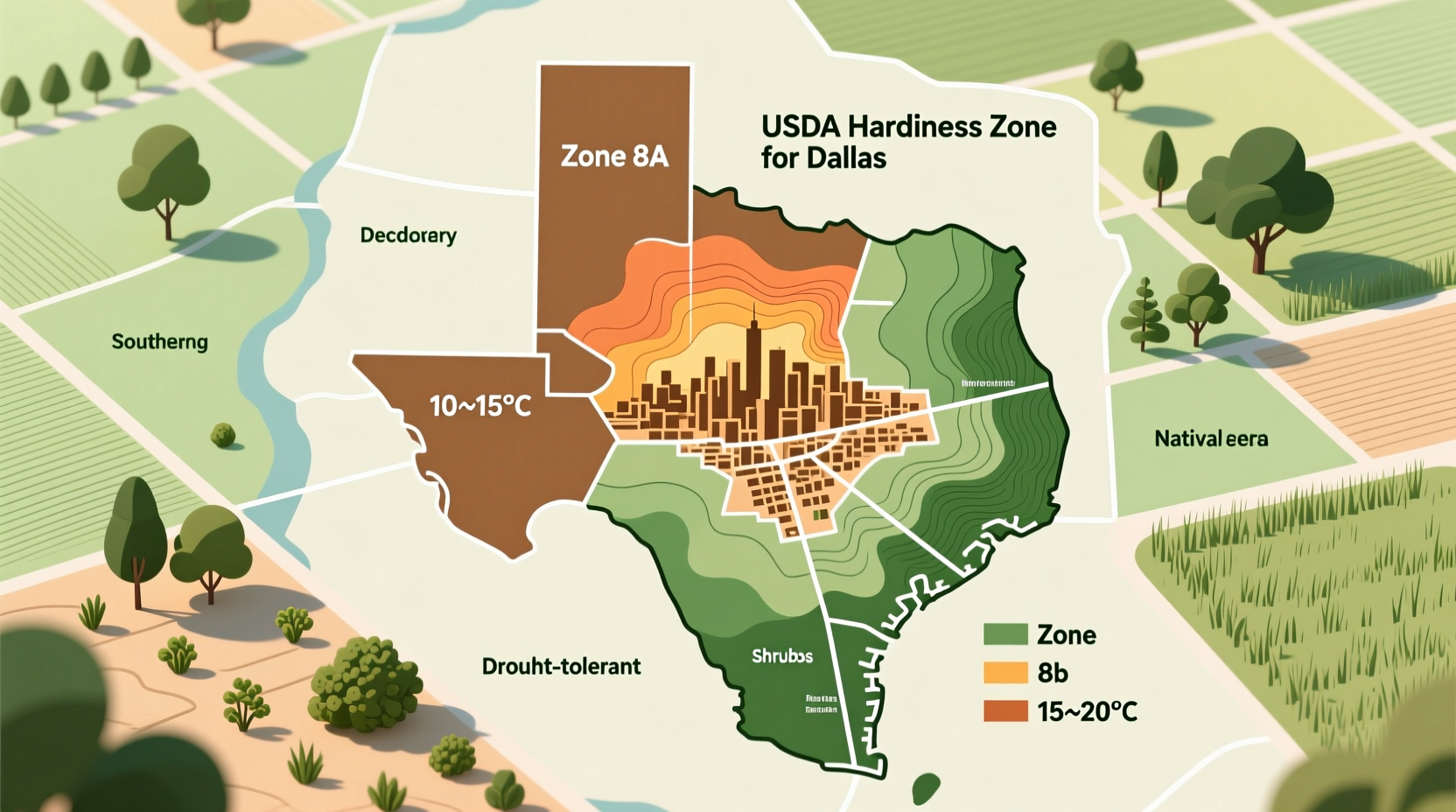 what zone is dallas in for planting