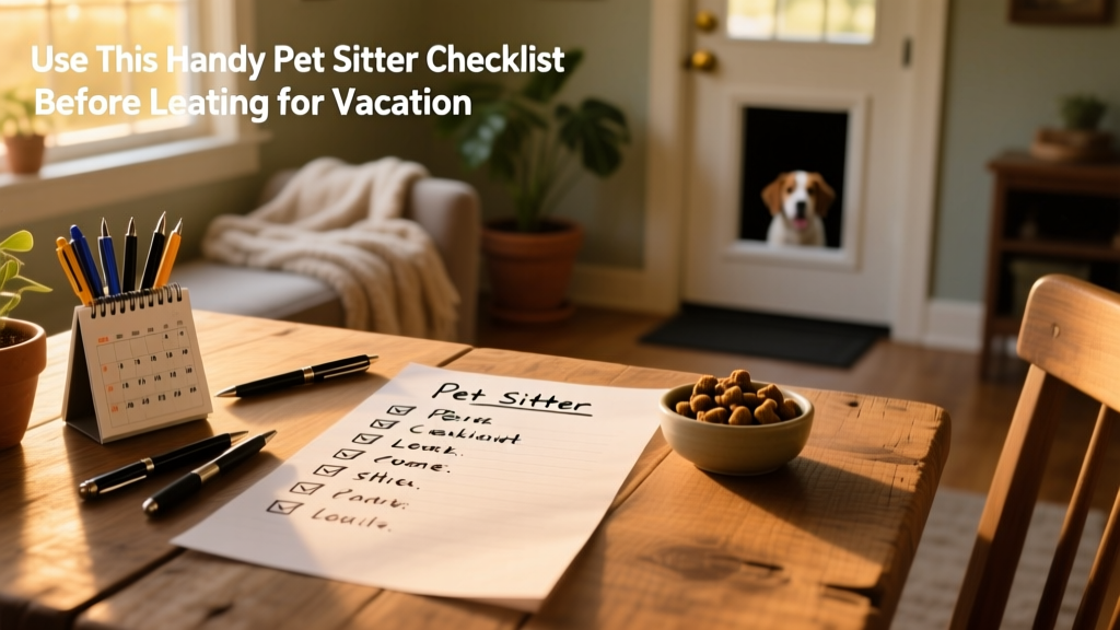 Use This Handy Pet Sitter Checklist Before Leaving for Vacation