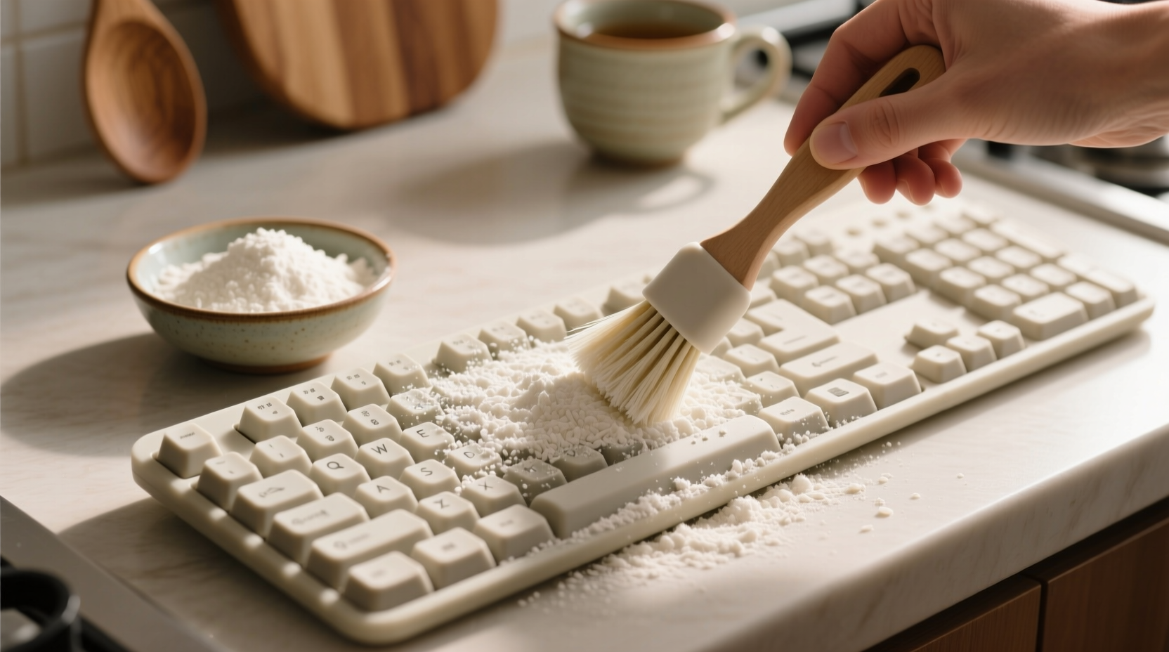 eco friendly cleaning rice flour for silicone covers