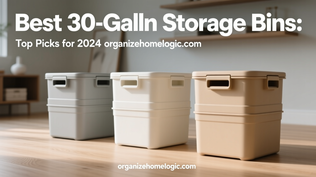 Best 30-Gallon Storage Bins: Top Picks for 2024