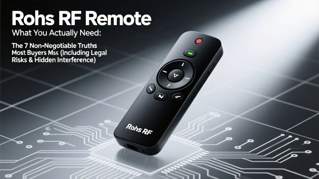 Rohs RF Remote Control What You Actually Need: The 7 Non-Negotiable Truths Most Buyers Miss (Including Legal Risks & Hidden Interference)