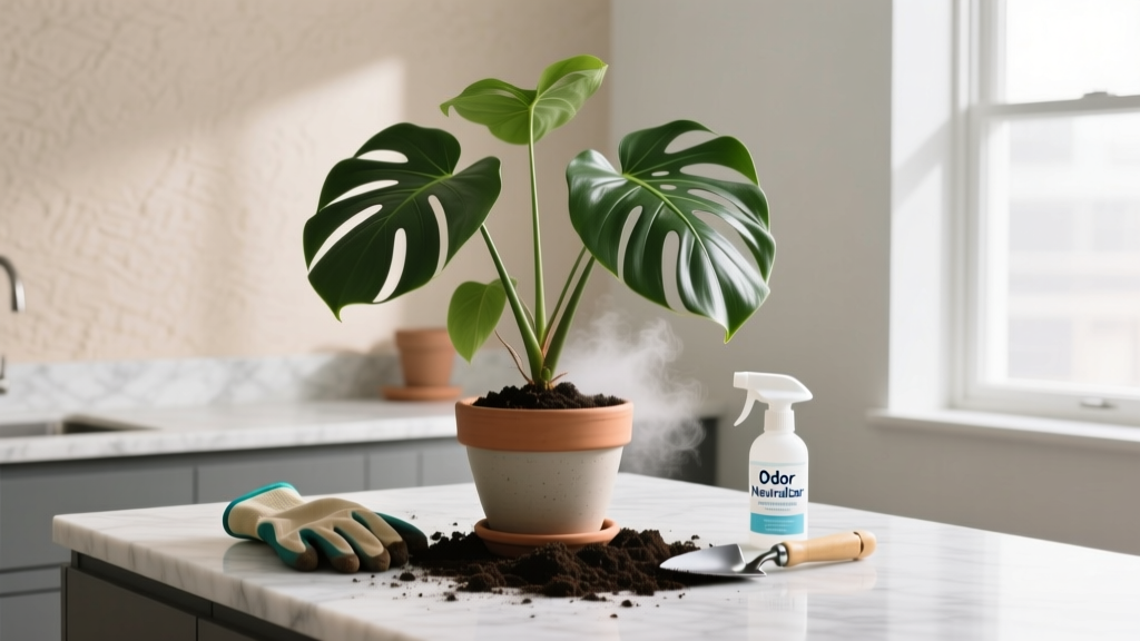 How to Control Odor of Indoor Plants When Repotting